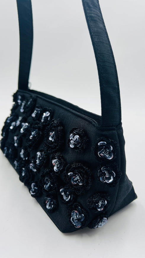 Borsa fiori e paillettes