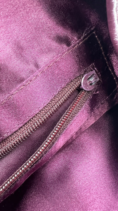 Tote bag in pelle arricciata