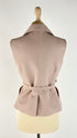 Gilet in seta con cintura