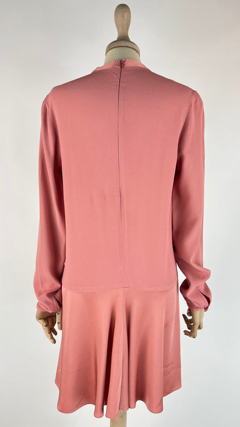 Abito corto scollo a fiocco