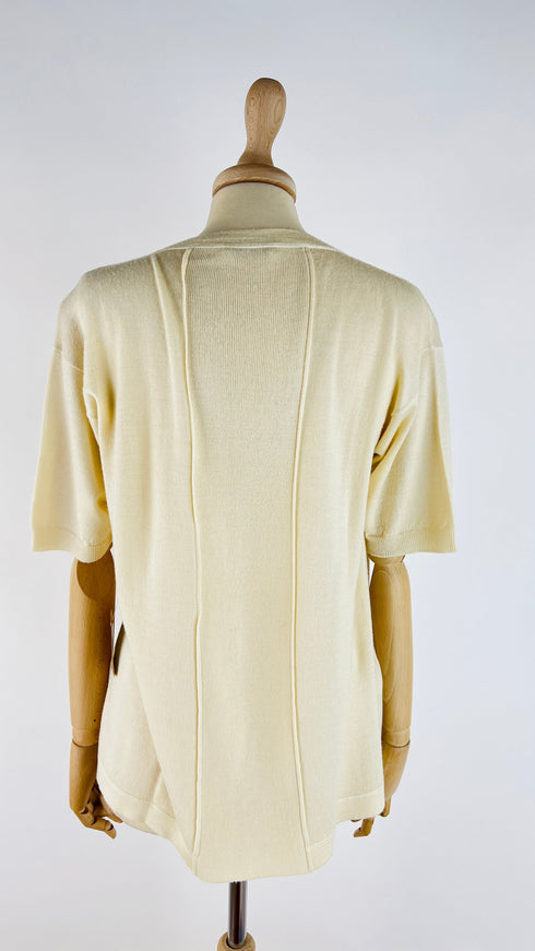 T-shirt in maglina lana/seta