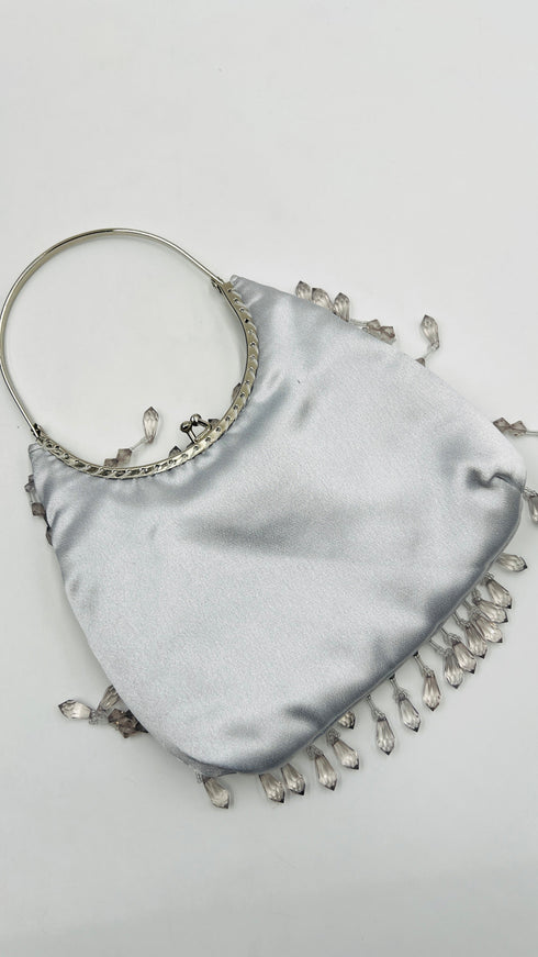 Borsa strass a frange