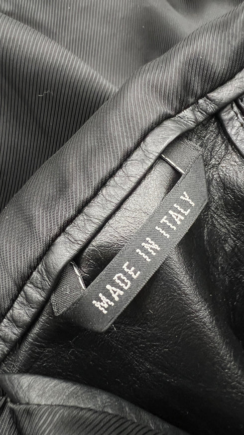 Blazer doppiopetto in pelle