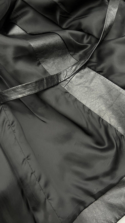 Blazer doppiopetto in pelle