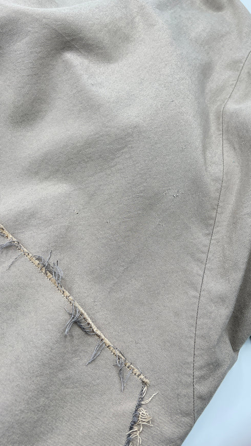 Soprabito in cotone sfrangiato