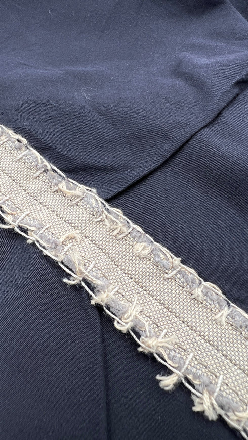 Soprabito in cotone sfrangiato