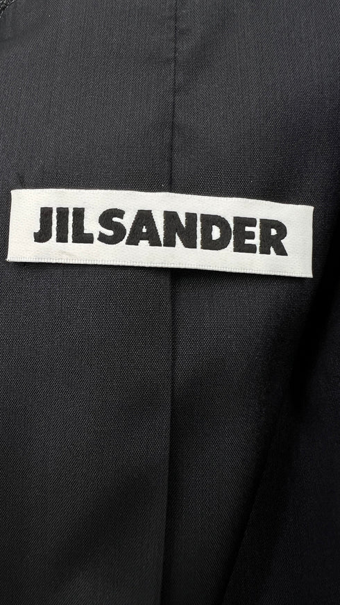 Giacca corta lurex blu