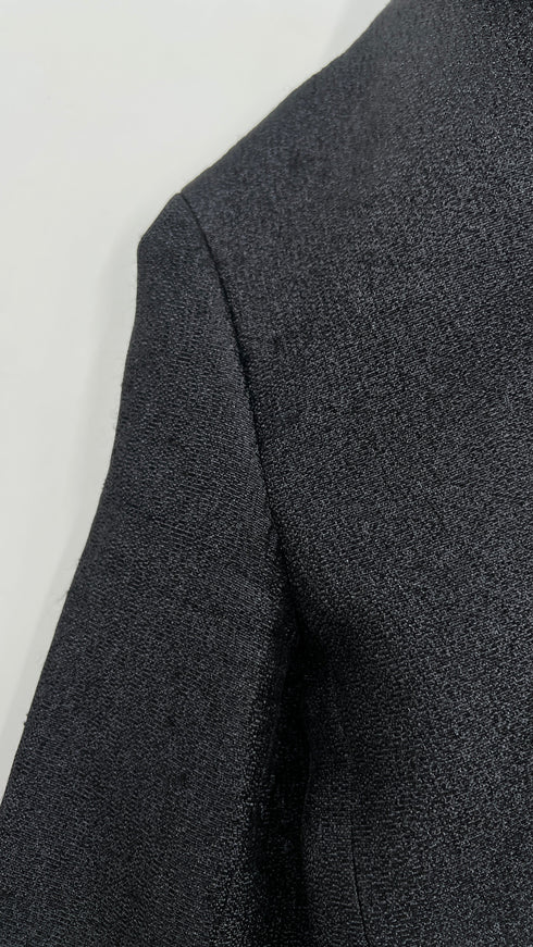 Giacca corta lurex blu