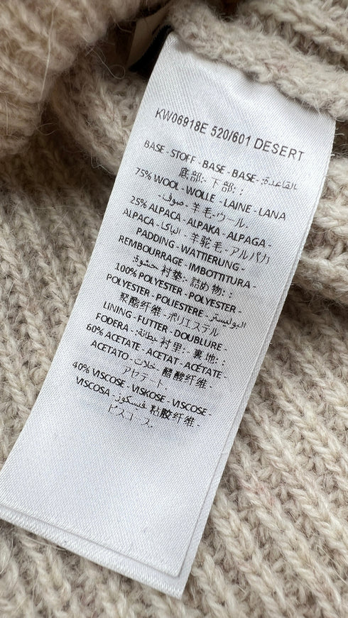 Felpa in maglia con cappuccio