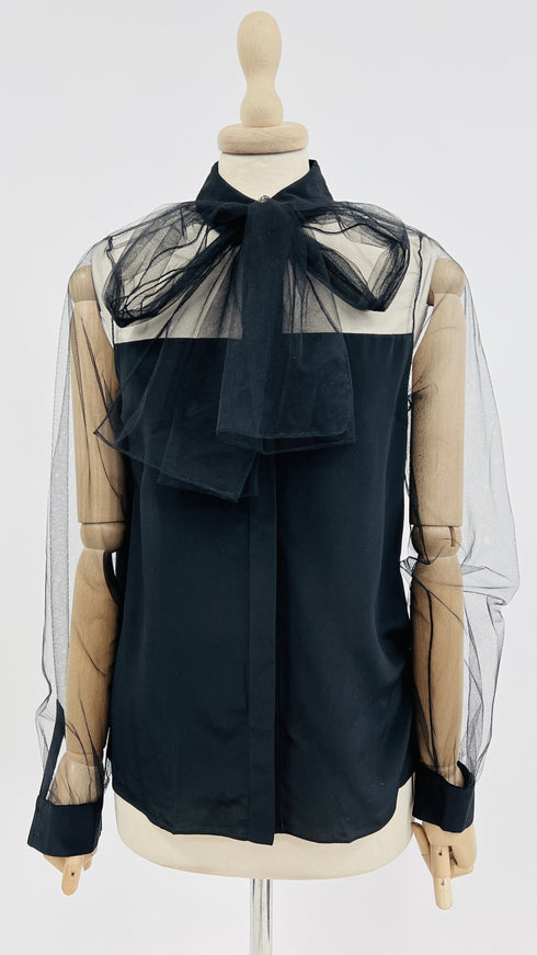 Camicia dettagli tulle