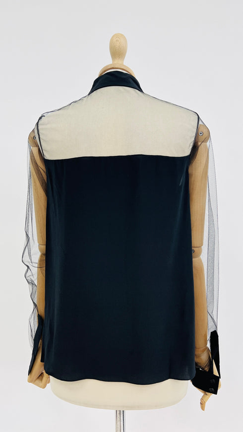 Camicia dettagli tulle