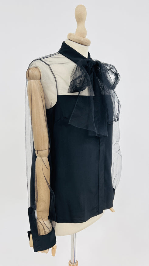 Camicia dettagli tulle