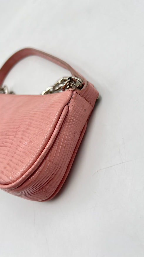 Borsa small in pelle rosa