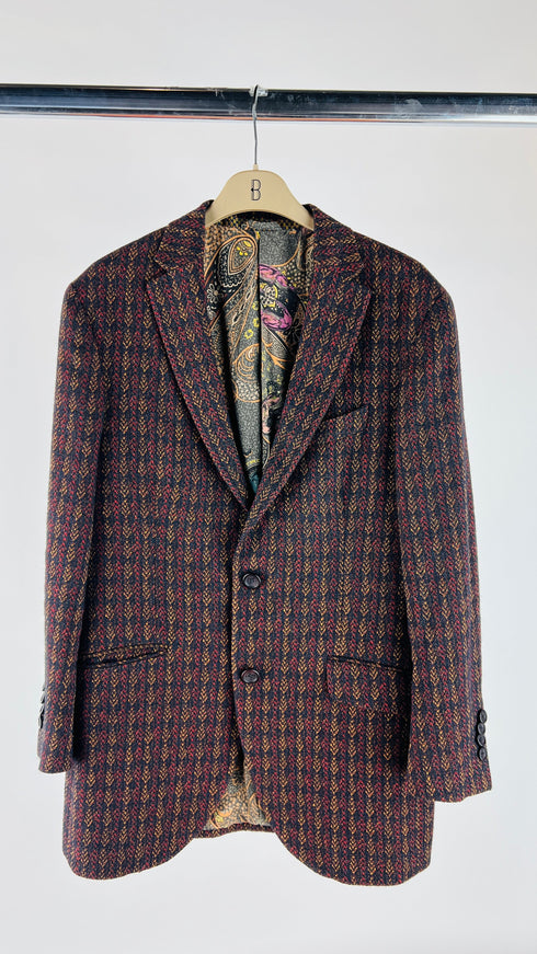 Blazer in lino-cashmere vintage