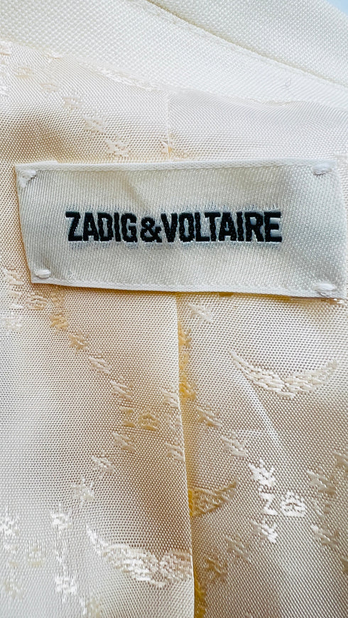 Blazer in lana bianca