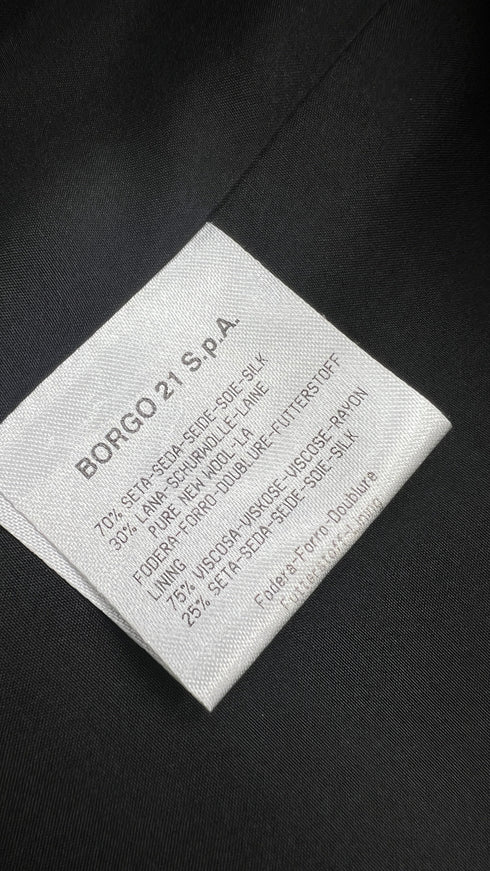 Giacca lana-seta nera