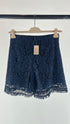 Shorts in pizzo blu