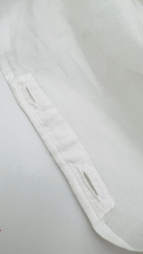 Camicia lunga semitrasparente
