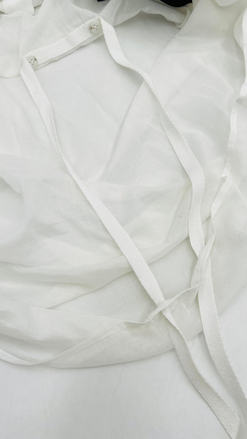 Camicia lunga semitrasparente