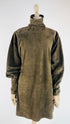 Abito corto in suede