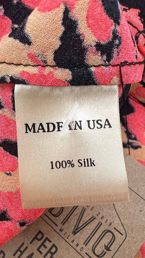 Top scollo incrociato volant con merletto