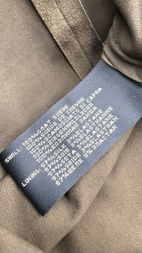 Abito corto in suede