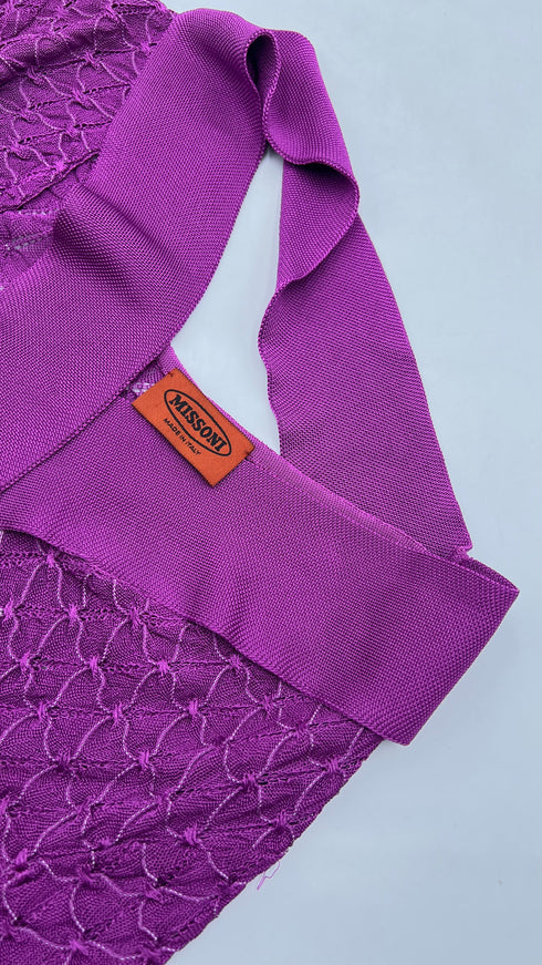 Maglia multicolor con maxi collo
