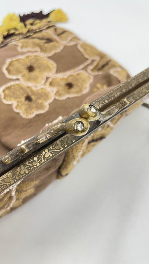 Borsa tessuto ricamato