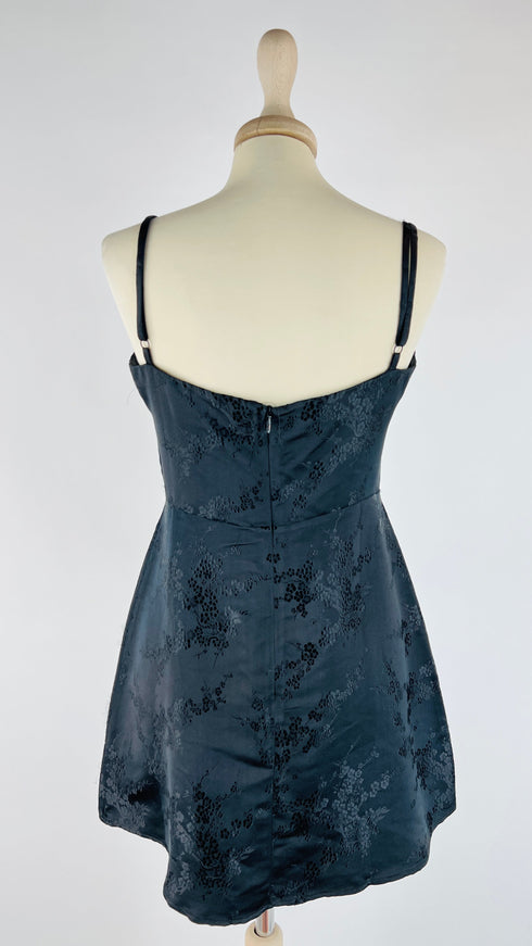 Mini abito seta nera