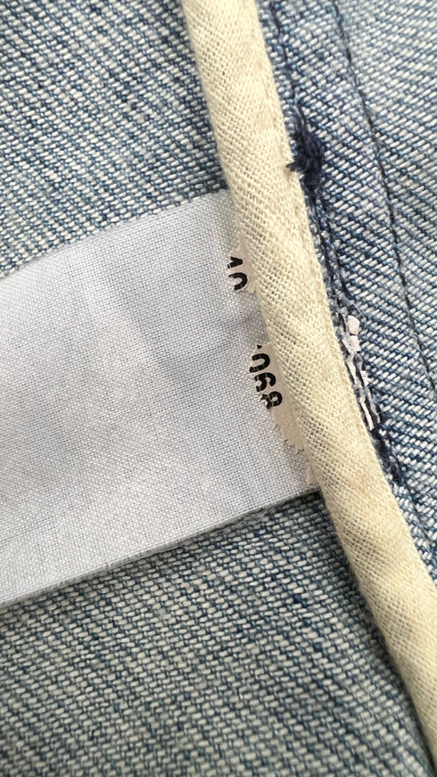Giacca denim sfiancata