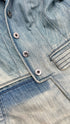 Giacca denim sfiancata