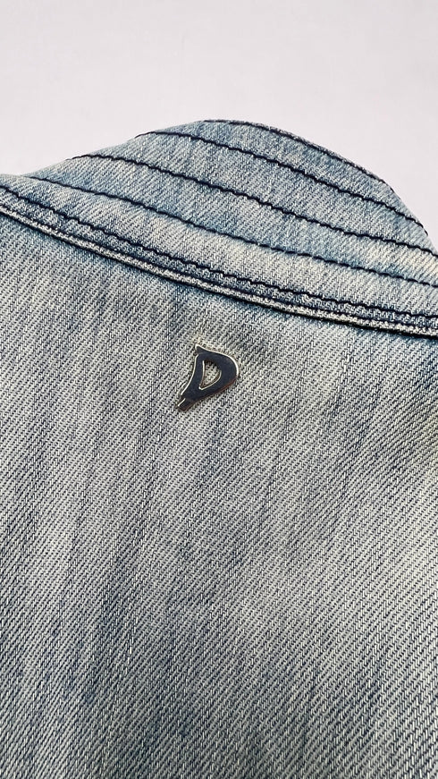 Giacca denim sfiancata