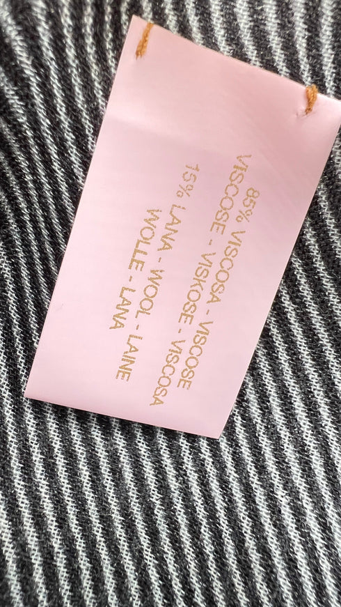 Stola multi-righe sfrangiata