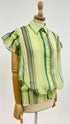Camicia vintage in voile a righe