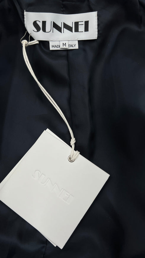 Blazer in lana con cartellino