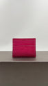 Portacarte fucsia metallizzato