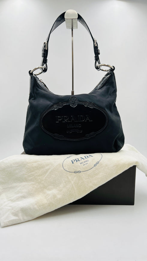 Borsa a spalla in nylon