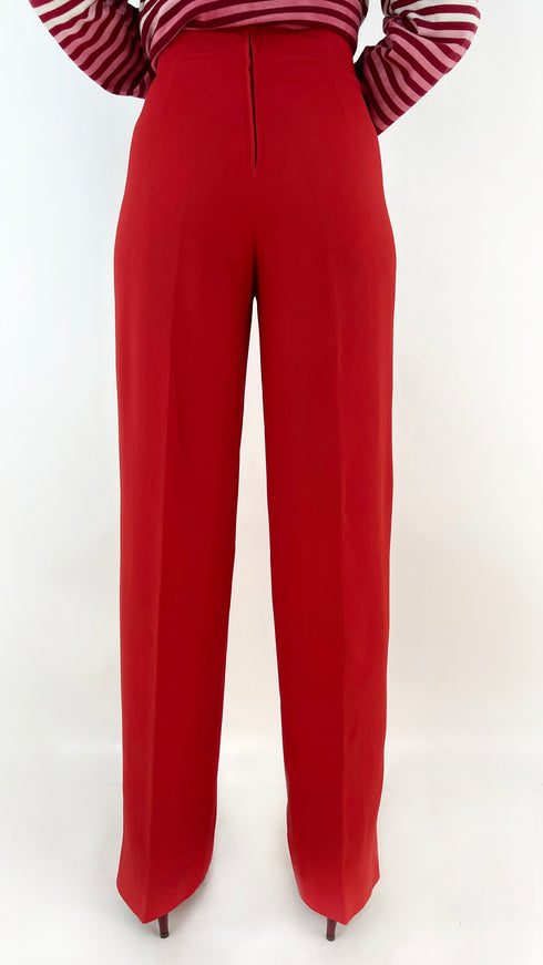 Pantaloni palazzo con pinces