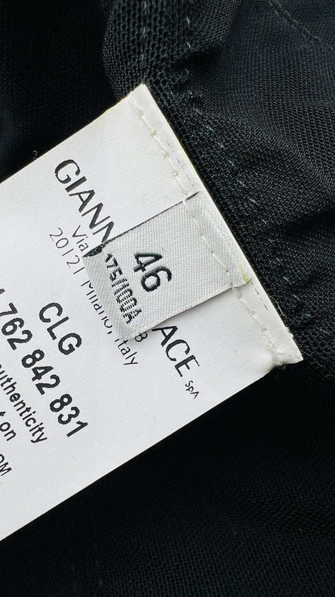 Giacca in pelle a righe