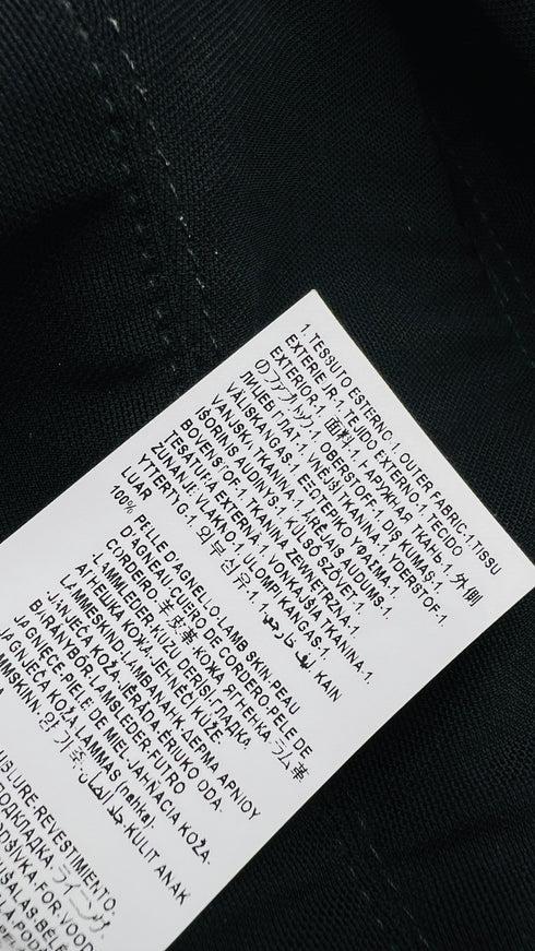 Giacca in pelle a righe