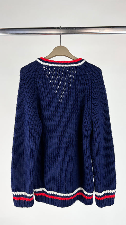 Maglione V blu