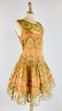Abito corto in tulle stampa velluto