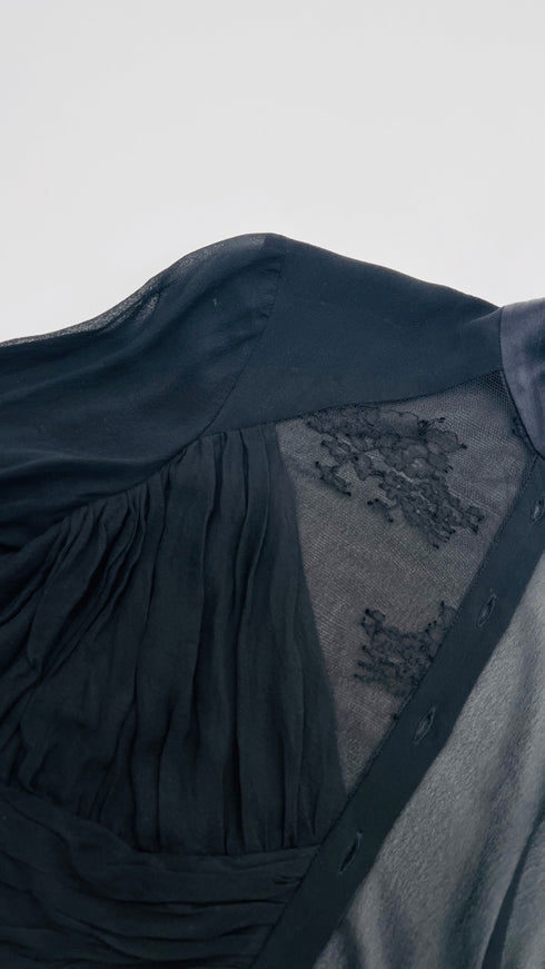 Camicia con drappeggio