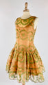 Abito corto in tulle stampa velluto