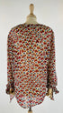Blusa stampa a cuori astratti
