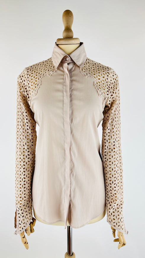 Camicia inserti in San Gallo