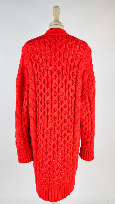 Cardigan con paillettes oversized