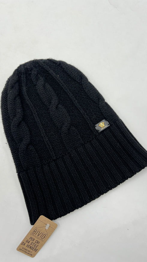 Berretto nero in lana