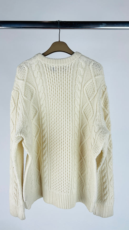 Maglia a trecce in lana-cashmere