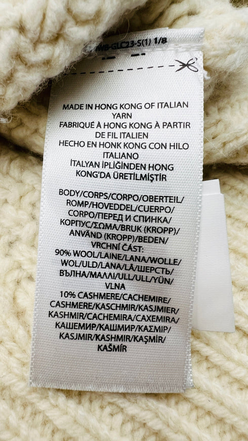 Maglia a trecce in lana-cashmere